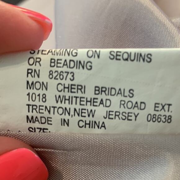 Montage Collection by Mon Cheri Sleeveless Maxi Beaded Lavender Wedding Dress - Picture 7 of 8